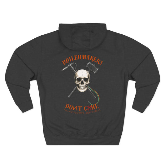 Boilermakers Don’t Care Hoodie – Lively Grove Fall Outage 2025