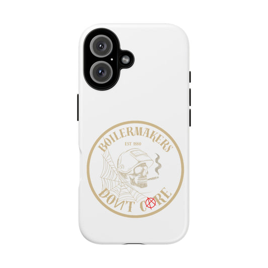 Tough Cases - Boilermakers Don't Care Phone Case, Tough Phone Cover, Skull Design Case, Unique Gift for Fans, Durable Smartphone Accessories