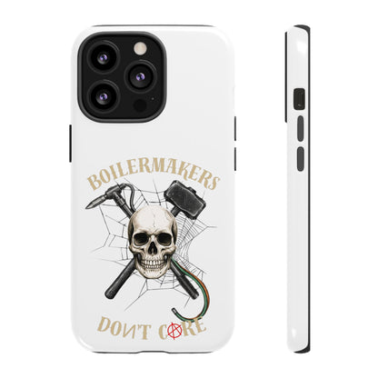Boilermakers Don’t Care Skull Phone Case – Built Tough for the Hard Hands