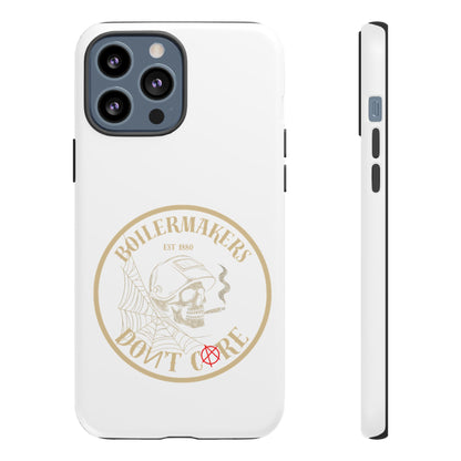 Tough Cases - Boilermakers Don't Care Phone Case, Tough Phone Cover, Skull Design Case, Unique Gift for Fans, Durable Smartphone Accessories
