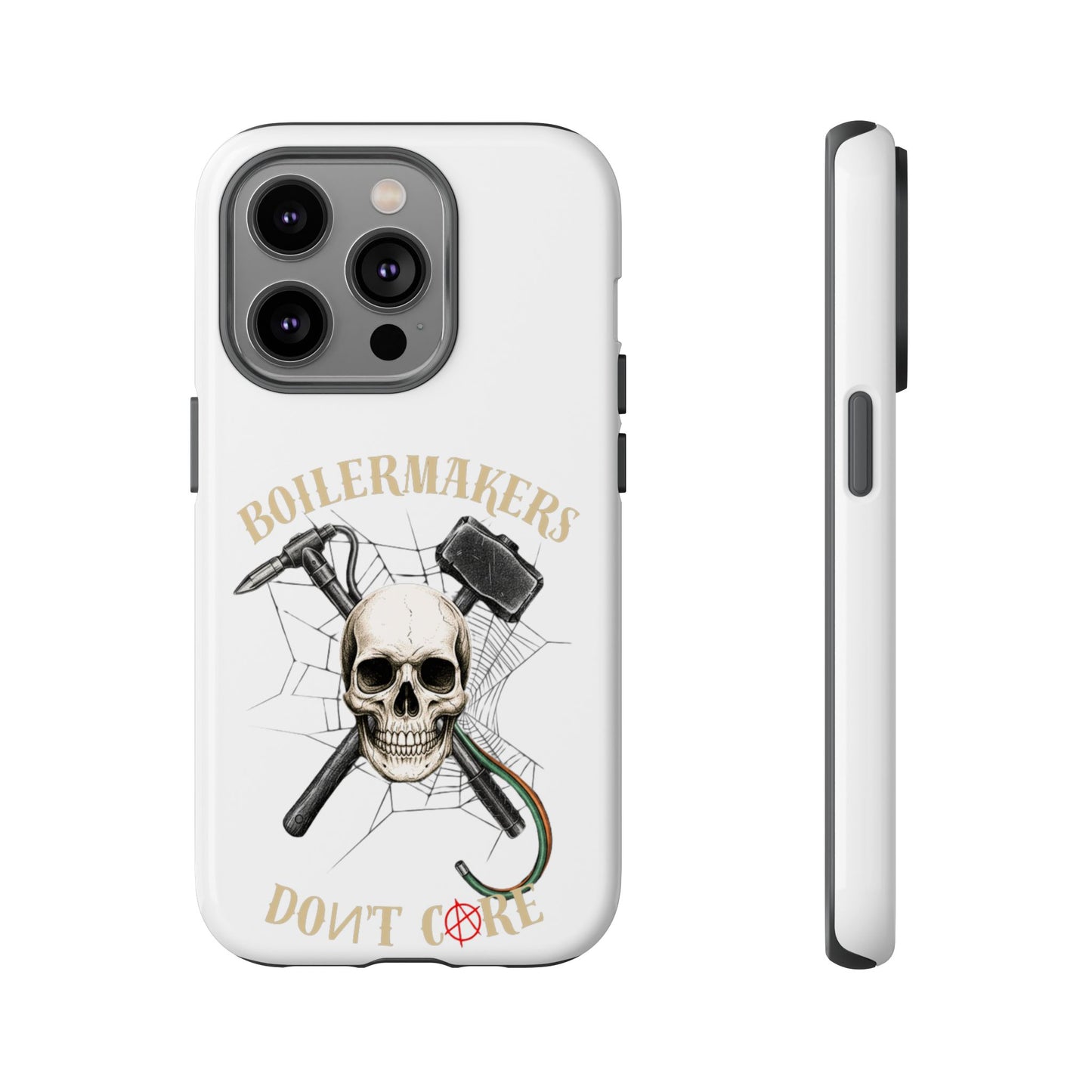 Boilermakers Don’t Care Skull Phone Case – Built Tough for the Hard Hands