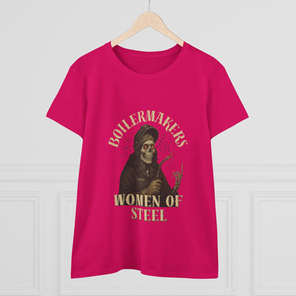Boilermakers Women of Steel Tee - Empowering Women's Cotton T-Shirt, Gift for Tradeswomen, Work Apparel, Unique Construction Shirt, [...]