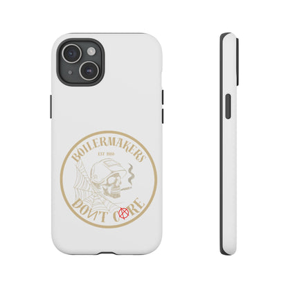 Tough Cases - Boilermakers Don't Care Phone Case, Tough Phone Cover, Skull Design Case, Unique Gift for Fans, Durable Smartphone Accessories