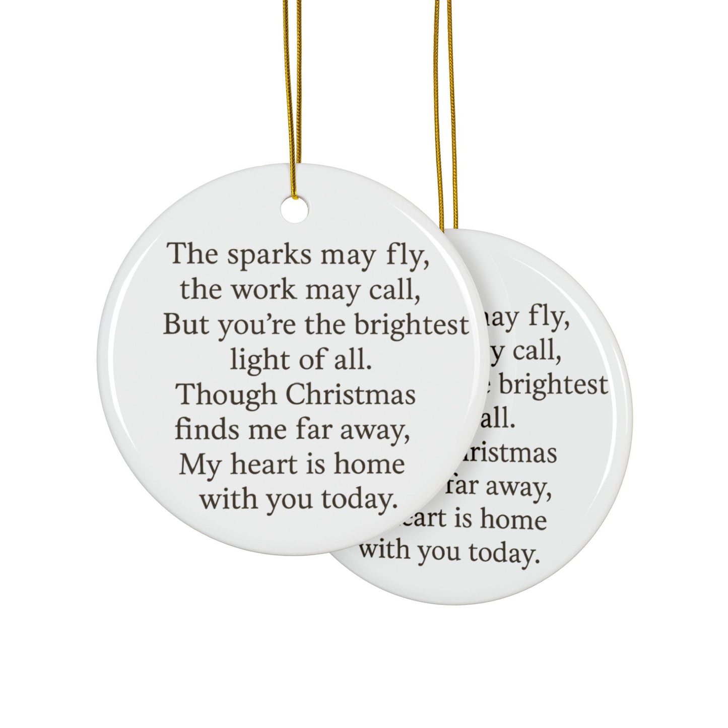 Ceramic Ornaments, 2-Side Print - Heartwarming Holiday Keepsakes, Personalized Gifts for Christmas, Home Décor, Family Memories, [...]