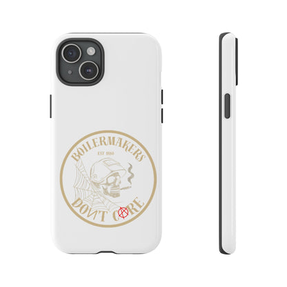 Tough Cases - Boilermakers Don't Care Phone Case, Tough Phone Cover, Skull Design Case, Unique Gift for Fans, Durable Smartphone Accessories