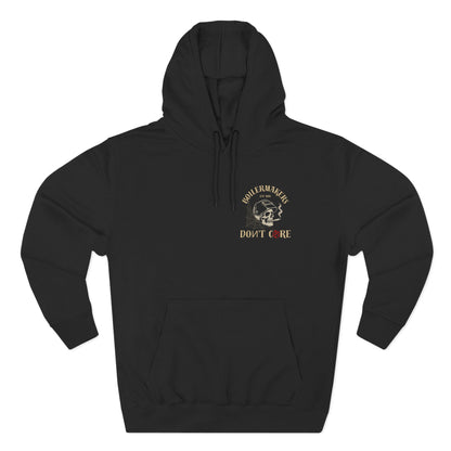 Boilermakers “We Are The Hard” Hoodie — skull & hammer back print, classic fleece comfort with heavy-duty pride. Built for the ones who earn every spark.