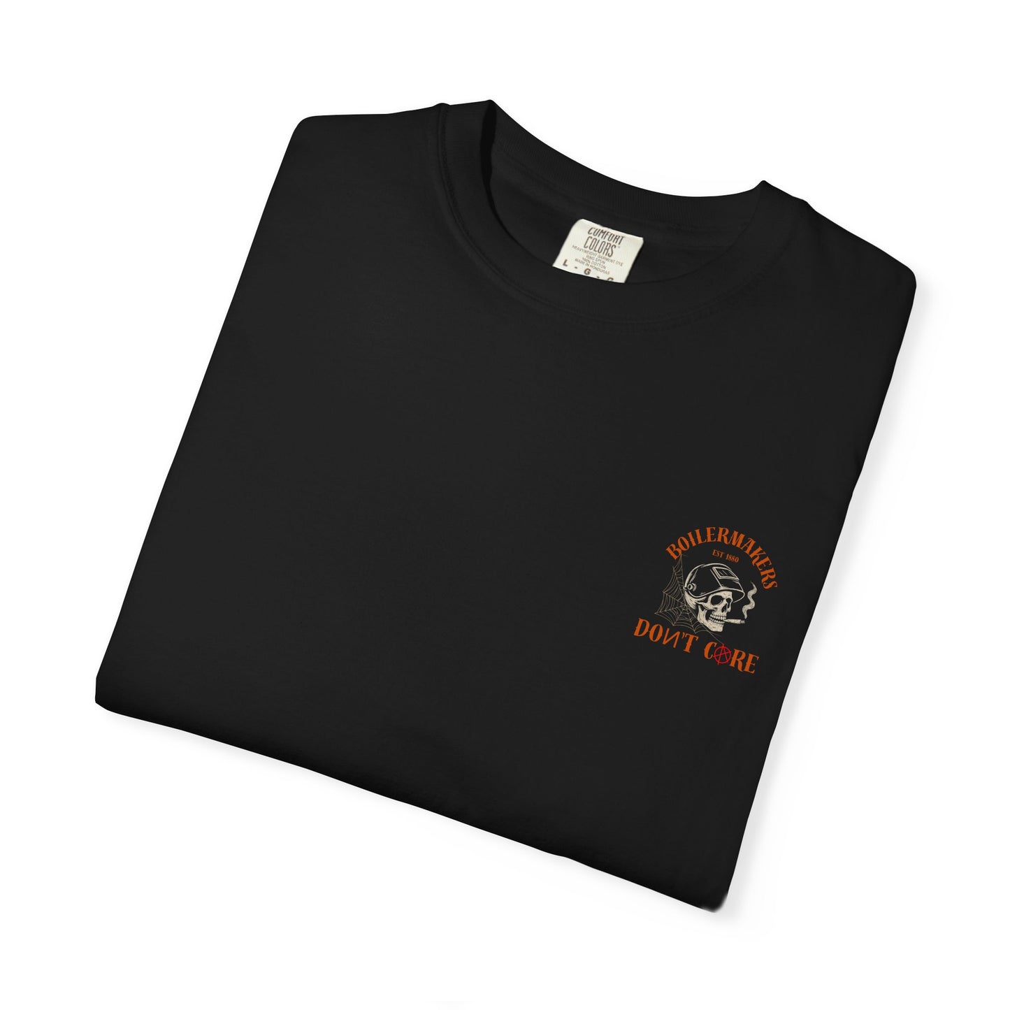 Boilermaker Skull Tee — built for those who burn, grind, and weld their way through life. Durable, comfortable, and made to match the sweatpants or hoodies in the same line.
