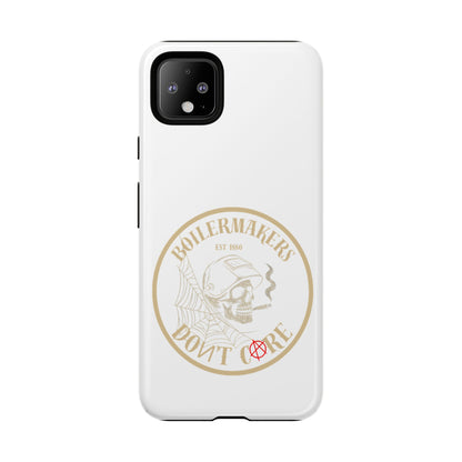 Tough Cases - Boilermakers Don't Care Phone Case, Tough Phone Cover, Skull Design Case, Unique Gift for Fans, Durable Smartphone Accessories