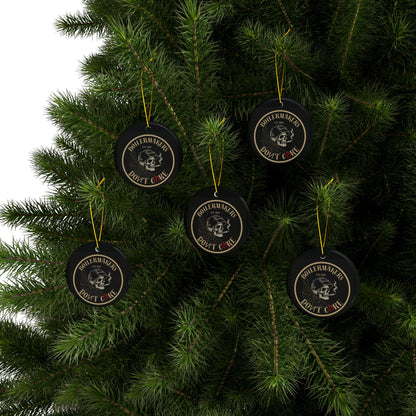Tough, bold, and unapologetic — the Boilermakers Don’t Care ornament brings trade pride to your tree.