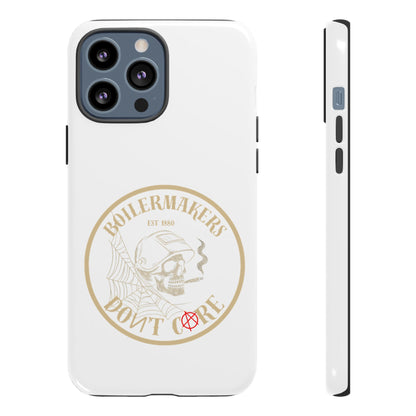 Tough Cases - Boilermakers Don't Care Phone Case, Tough Phone Cover, Skull Design Case, Unique Gift for Fans, Durable Smartphone Accessories
