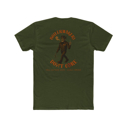 Boilermakers Don’t Care Tee – Skeleton Edition (Lively Grove Fall Outage 2025