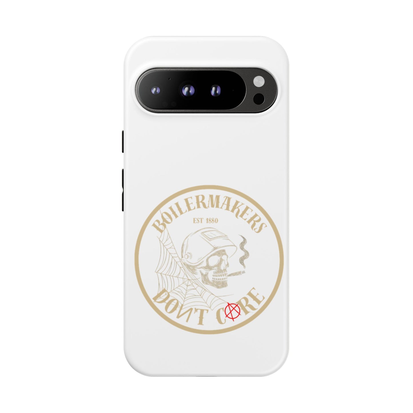 Tough Cases - Boilermakers Don't Care Phone Case, Tough Phone Cover, Skull Design Case, Unique Gift for Fans, Durable Smartphone Accessories
