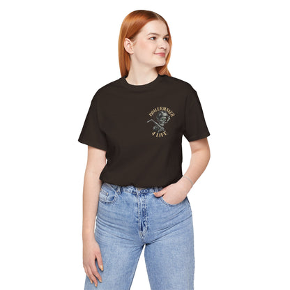 Boilermaker Skull Tee — built for the hands that make the world work. Soft, durable, and unapologetically bold. Pair it with the matching sweatpants for the full set.