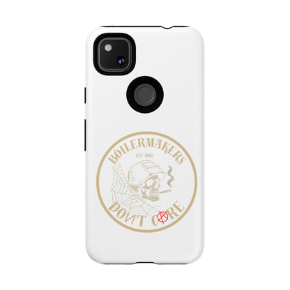 Tough Cases - Boilermakers Don't Care Phone Case, Tough Phone Cover, Skull Design Case, Unique Gift for Fans, Durable Smartphone Accessories