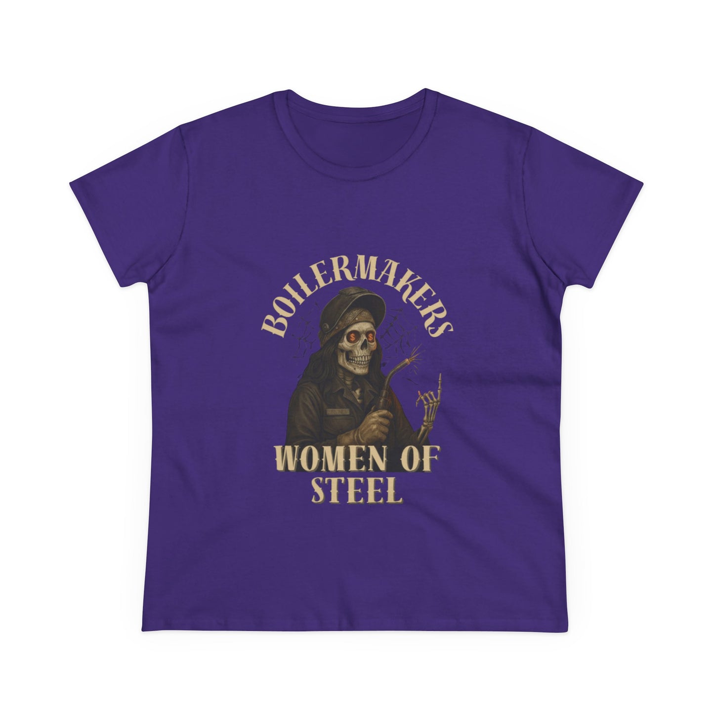 Boilermakers Women of Steel Tee - Empowering Women's Cotton T-Shirt, Gift for Tradeswomen, Work Apparel, Unique Construction Shirt, [...]
