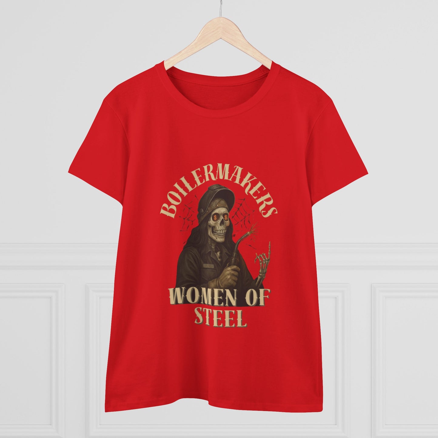 Boilermakers Women of Steel Tee - Empowering Women's Cotton T-Shirt, Gift for Tradeswomen, Work Apparel, Unique Construction Shirt, [...]