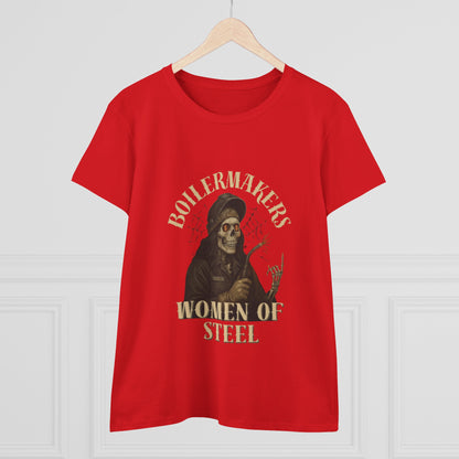 Boilermakers Women of Steel Tee - Empowering Women's Cotton T-Shirt, Gift for Tradeswomen, Work Apparel, Unique Construction Shirt, [...]