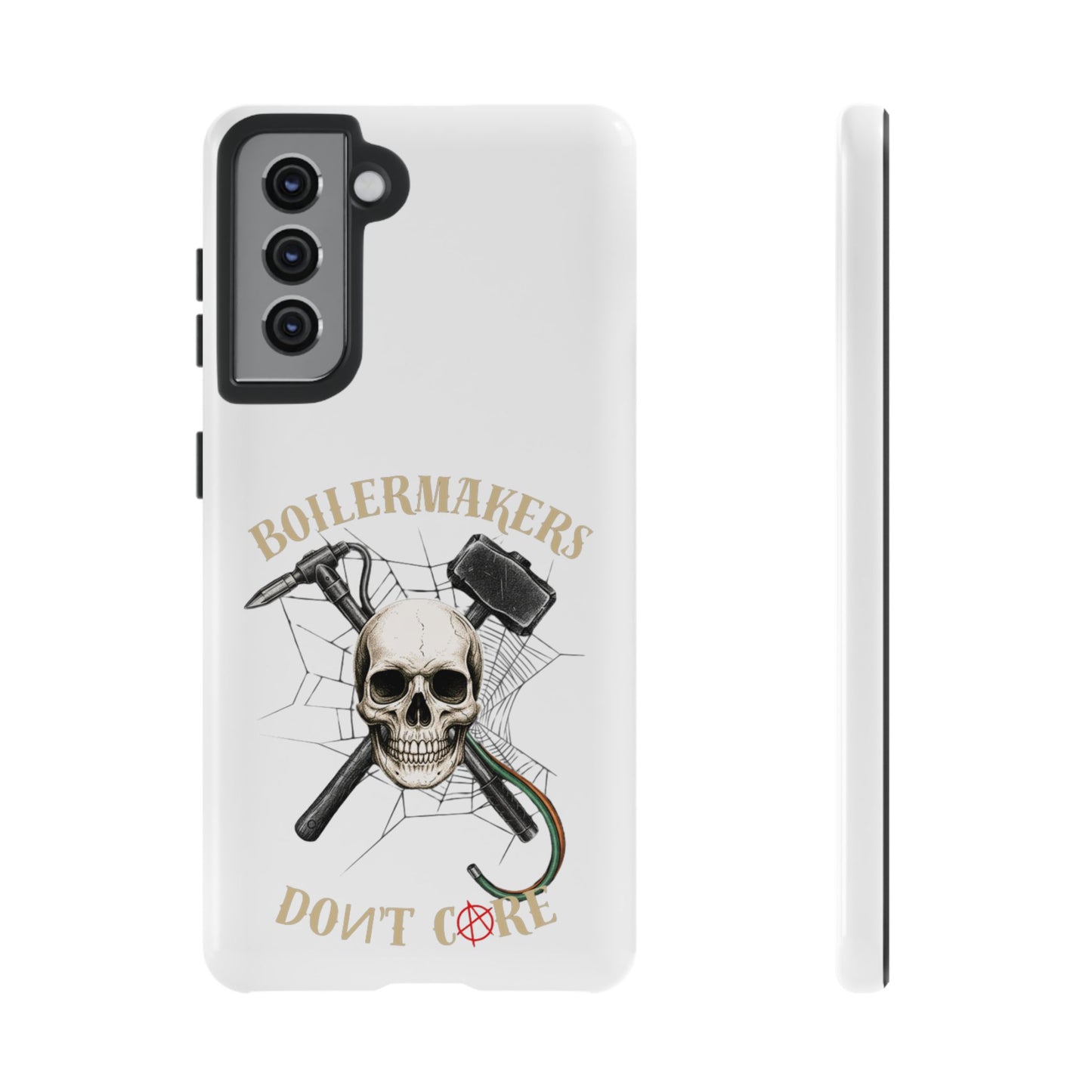 Boilermakers Don’t Care Skull Phone Case – Built Tough for the Hard Hands