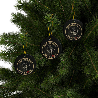 Tough, bold, and unapologetic — the Boilermakers Don’t Care ornament brings trade pride to your tree.