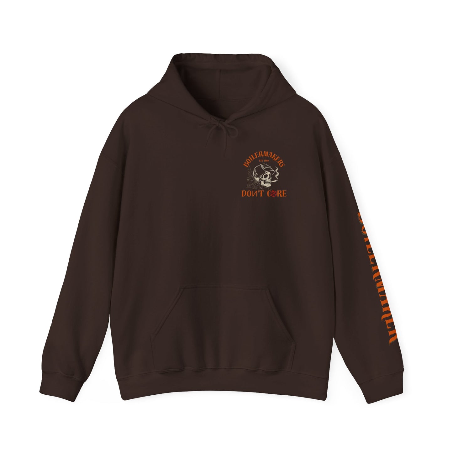 Bold Statement Hooded Sweatshirt - Don't Care, Perfect for Rebels, Gift for Friends, Casual Wear, Everyday Comfort