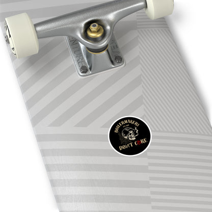 Boilermaker Round Stickers, Skull Design, Unique Vinyl Decals, Aesthetic Laptop Stickers, Gift for Builders