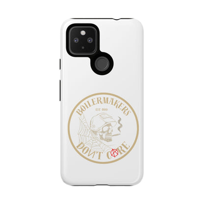 Tough Cases - Boilermakers Don't Care Phone Case, Tough Phone Cover, Skull Design Case, Unique Gift for Fans, Durable Smartphone Accessories