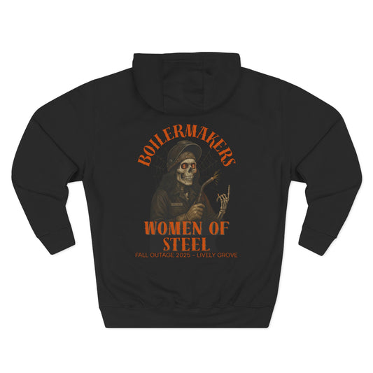 Boilermakers “Women of Steel” Hoodie — bold, warm, and built for the ones who burn just as bright. No sleeve print. Pair it with matching sweatpants for the full set.