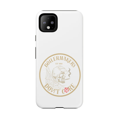 Tough Cases - Boilermakers Don't Care Phone Case, Tough Phone Cover, Skull Design Case, Unique Gift for Fans, Durable Smartphone Accessories