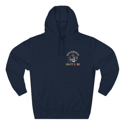 Boilermakers “We Are The Hard” Hoodie — skull & hammer back print, classic fleece comfort with heavy-duty pride. Built for the ones who earn every spark.