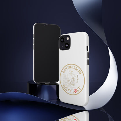 Tough Cases - Boilermakers Don't Care Phone Case, Tough Phone Cover, Skull Design Case, Unique Gift for Fans, Durable Smartphone Accessories