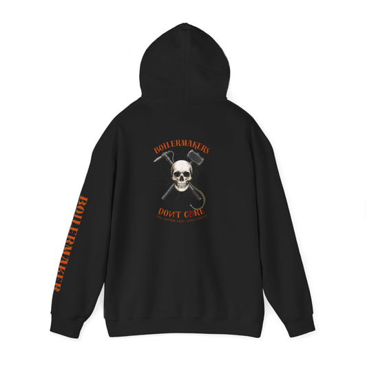 Bold Statement Hooded Sweatshirt - Don't Care, Perfect for Rebels, Gift for Friends, Casual Wear, Everyday Comfort