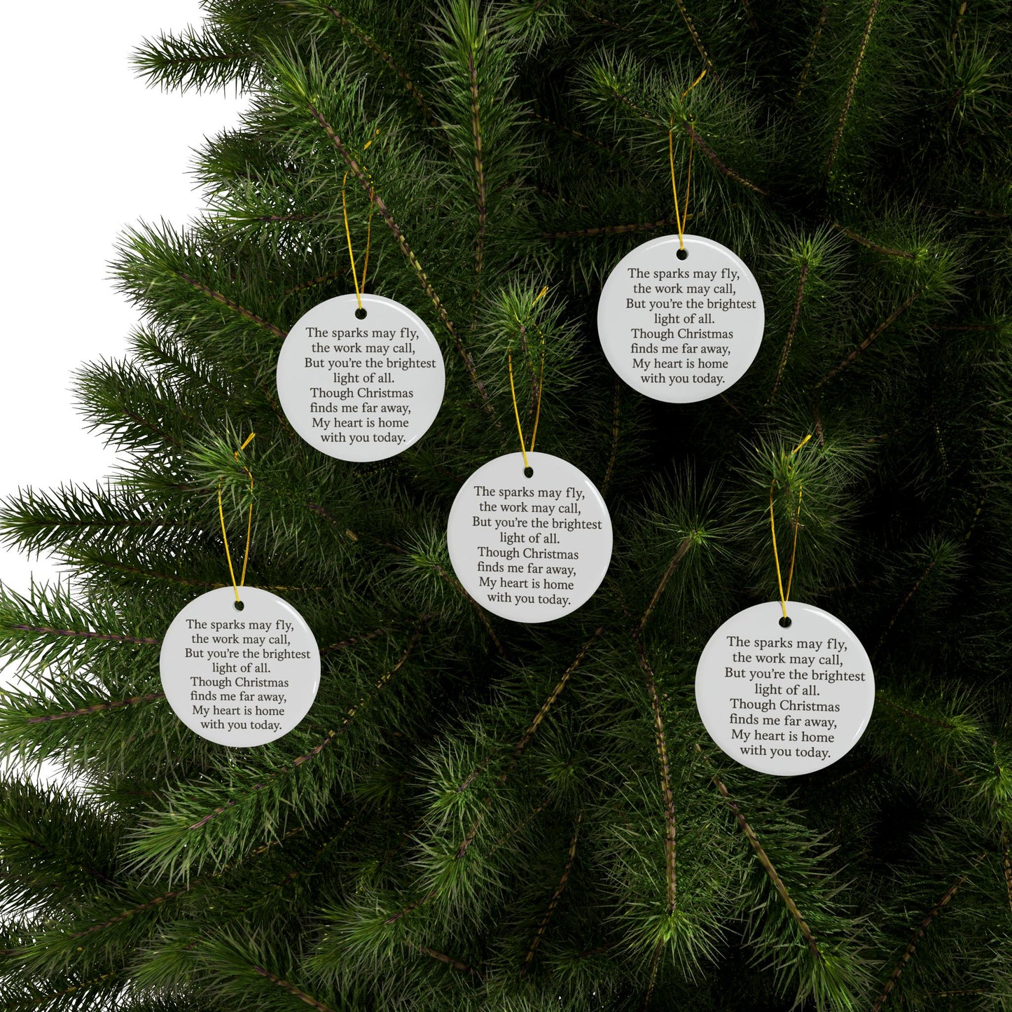 Ceramic Ornaments, 2-Side Print - Heartwarming Holiday Keepsakes, Personalized Gifts for Christmas, Home Décor, Family Memories, [...]