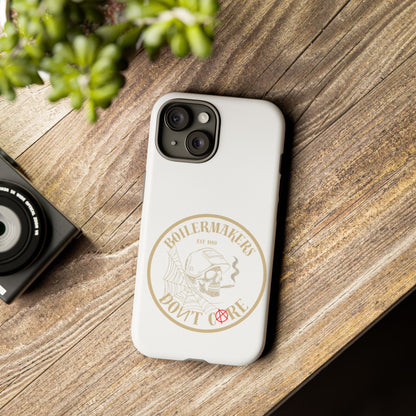 Tough Cases - Boilermakers Don't Care Phone Case, Tough Phone Cover, Skull Design Case, Unique Gift for Fans, Durable Smartphone Accessories