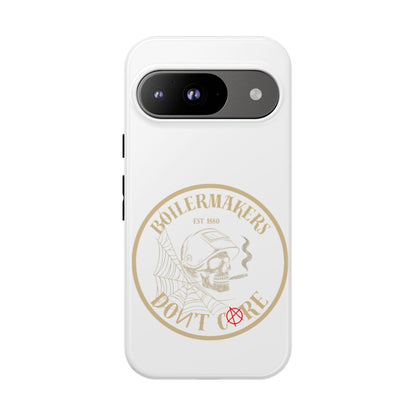 Tough Cases - Boilermakers Don't Care Phone Case, Tough Phone Cover, Skull Design Case, Unique Gift for Fans, Durable Smartphone Accessories